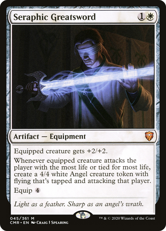 Seraphic Greatsword (CMR-045) - Commander Legends - Premium MTG Single from Wizards of the Coast - Just $0.15! Shop now at Game Crave Tournament Store