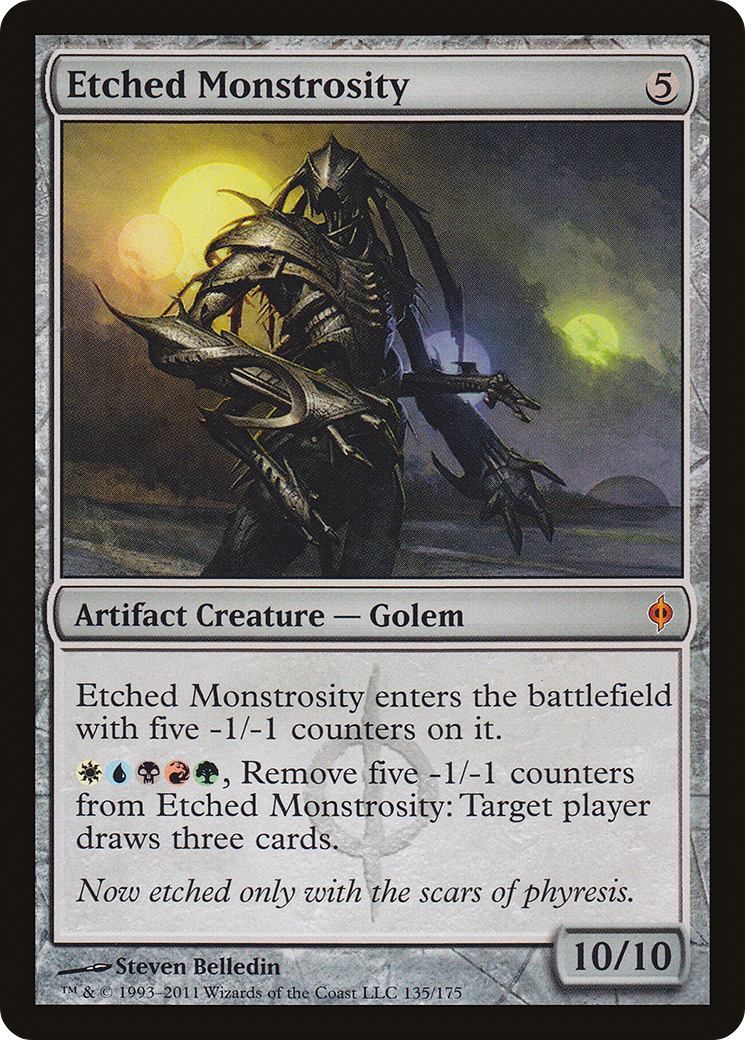 Etched Monstrosity (NPH-135) - New Phyrexia Foil - Premium MTG Single from Wizards of the Coast - Just $0.42! Shop now at Game Crave Tournament Store
