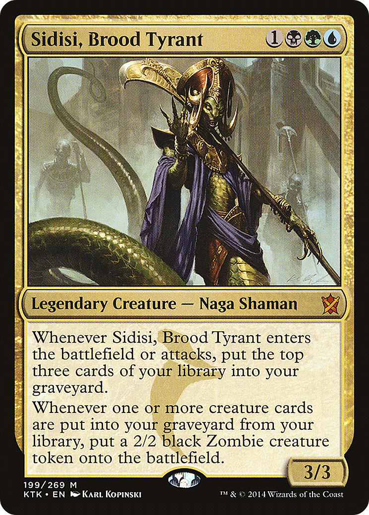 Sidisi, Brood Tyrant (KTK-199) - Khans of Tarkir Foil - Premium MTG Single from Wizards of the Coast - Just $0.81! Shop now at Game Crave Tournament Store
