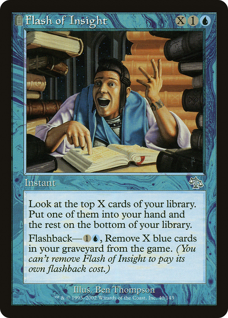 Flash of Insight (JUD-040) - Judgment: (tombstone) Foil - Premium MTG Single from Wizards of the Coast - Just $2.63! Shop now at Game Crave Tournament Store