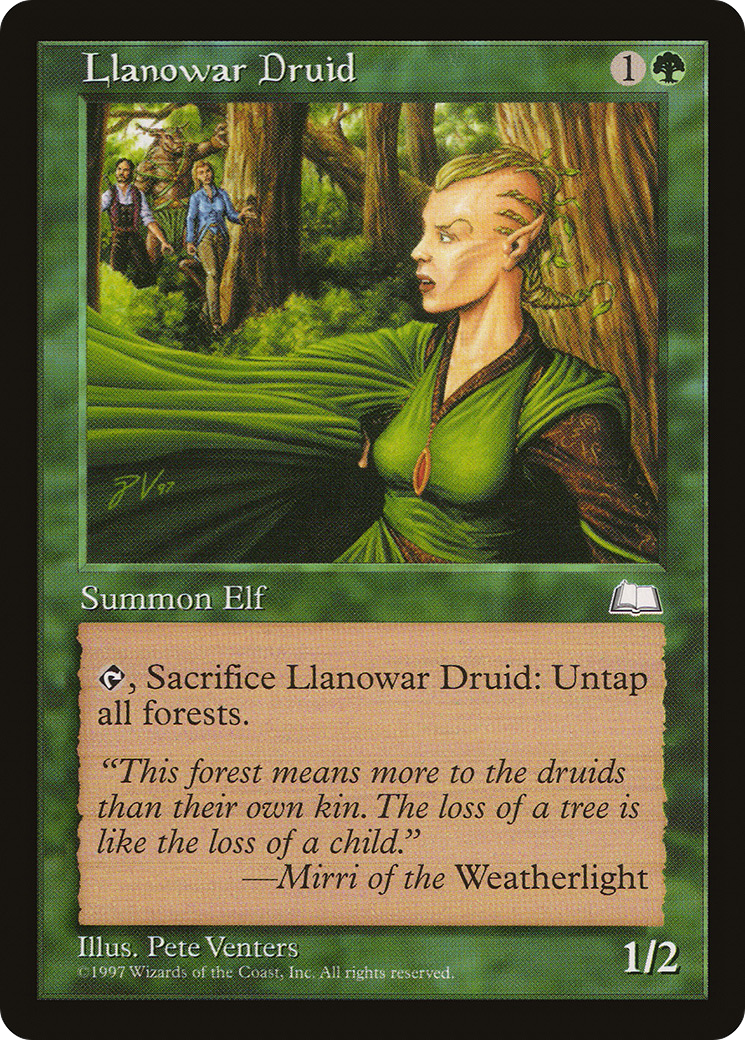 Llanowar Druid (WTH-133) - Weatherlight - Premium MTG Single from Wizards of the Coast - Just $0.08! Shop now at Game Crave Tournament Store