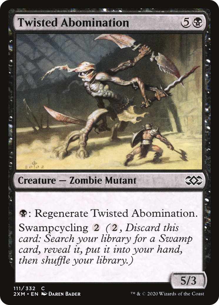 Twisted Abomination (2XM-111) - Double Masters Foil - Premium MTG Single from Wizards of the Coast - Just $0.08! Shop now at Game Crave Tournament Store