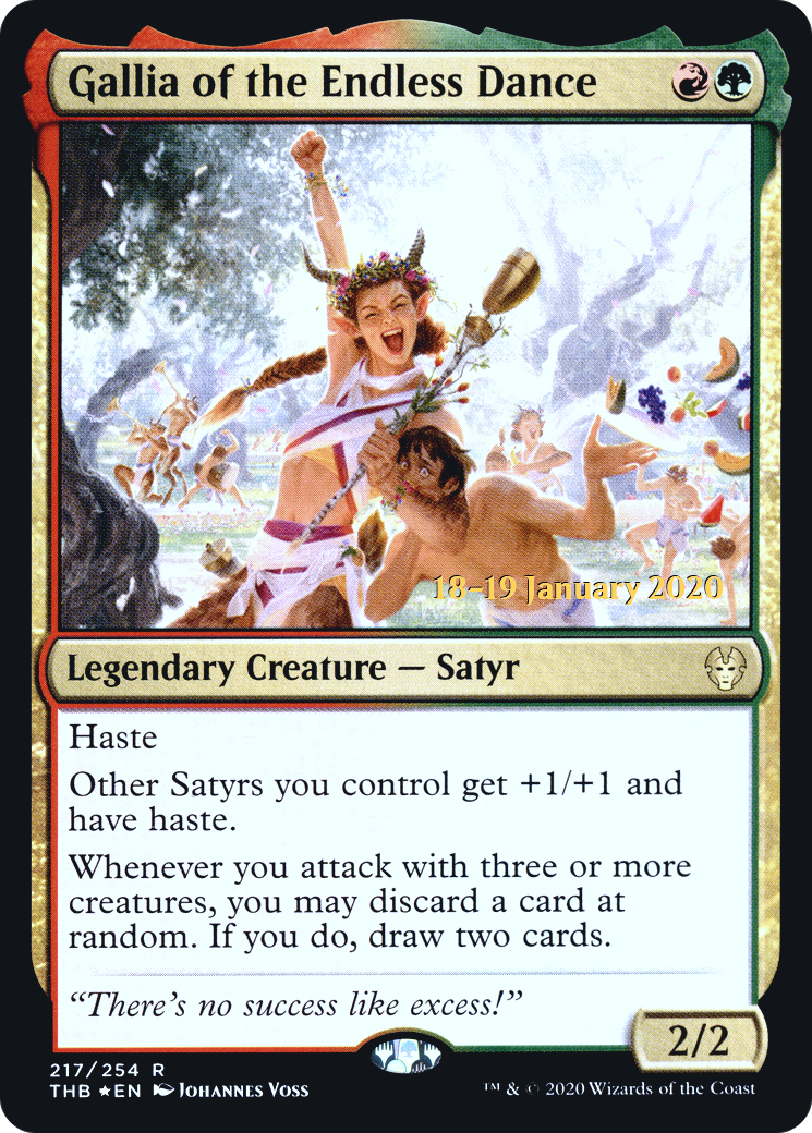 Gallia of the Endless Dance (PTHB-217S) - Theros Beyond Death Promos Foil - Premium MTG Single from Wizards of the Coast - Just $0.08! Shop now at Game Crave Tournament Store