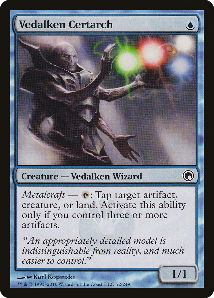 Vedalken Certarch (SOM-052) - Scars of Mirrodin - Premium MTG Single from Wizards of the Coast - Just $0.08! Shop now at Game Crave Tournament Store