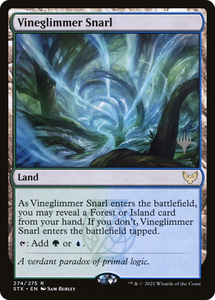 Vineglimmer Snarl (PSTX-274P) - Strixhaven: School of Mages Promos - Premium MTG Single from Wizards of the Coast - Just $0.32! Shop now at Game Crave Tournament Store