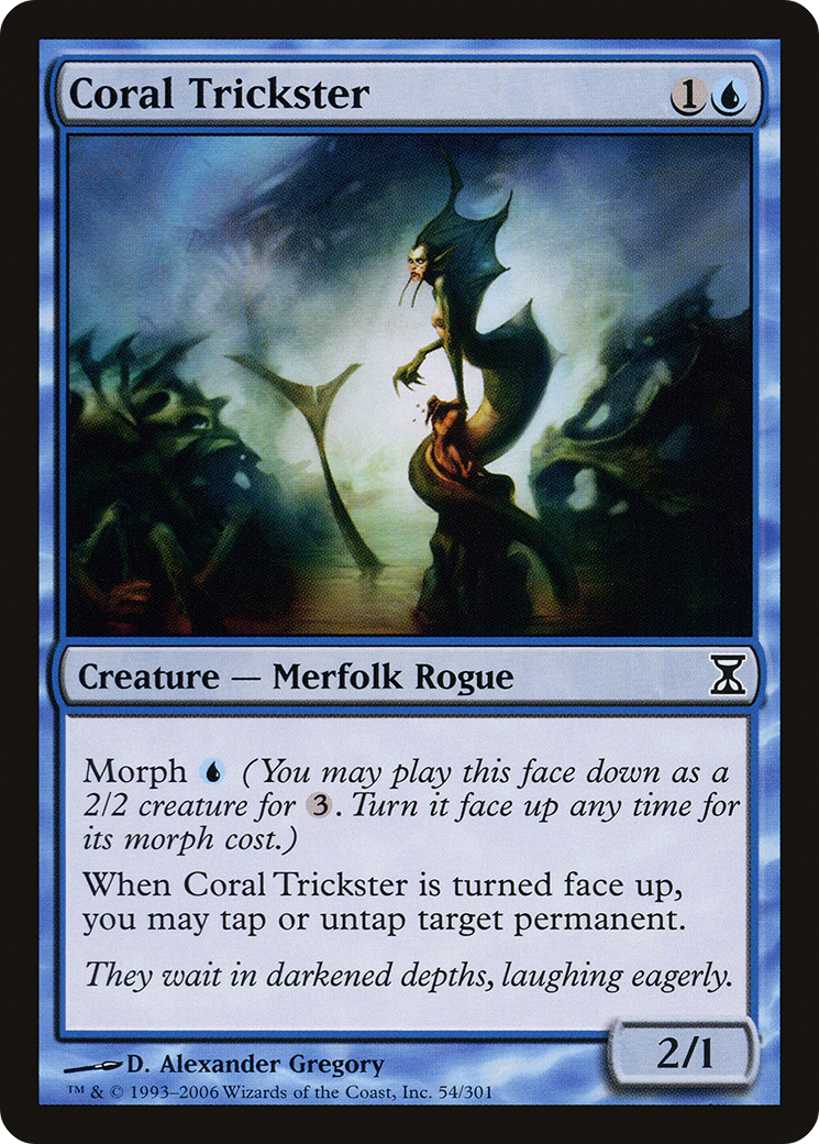 Coral Trickster (TSP-054) - Time Spiral Foil - Premium MTG Single from Wizards of the Coast - Just $0.08! Shop now at Game Crave Tournament Store