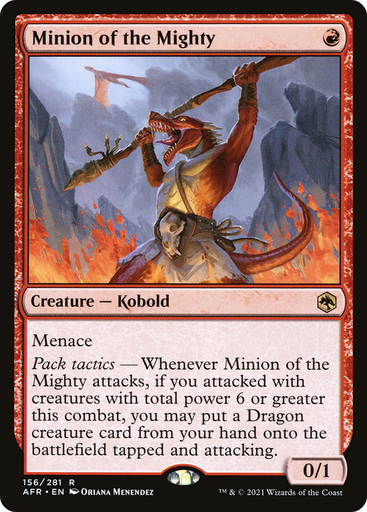 Minion of the Mighty (AFR-156) - Adventures in the Forgotten Realms Foil - Premium MTG Single from Wizards of the Coast - Just $0.86! Shop now at Game Crave Tournament Store