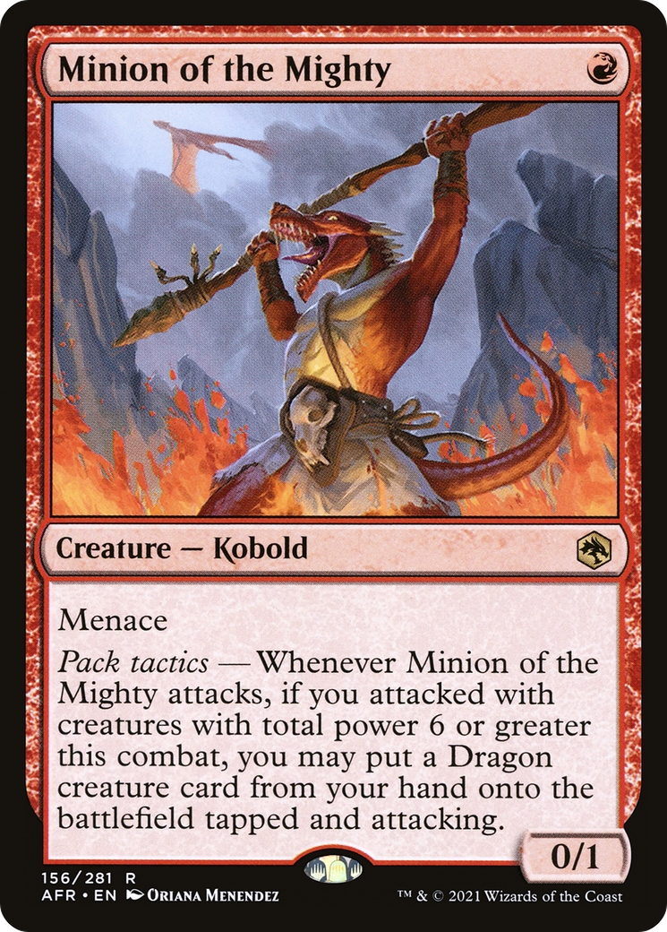 Minion of the Mighty (AFR-156) - Adventures in the Forgotten Realms - Premium MTG Single from Wizards of the Coast - Just $0.71! Shop now at Game Crave Tournament Store