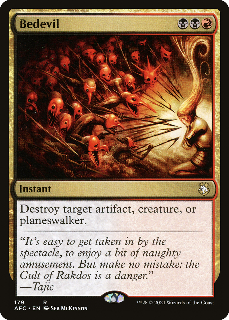 Bedevil (AFC-179) - Forgotten Realms Commander - Premium MTG Single from Wizards of the Coast - Just $0.23! Shop now at Game Crave Tournament Store