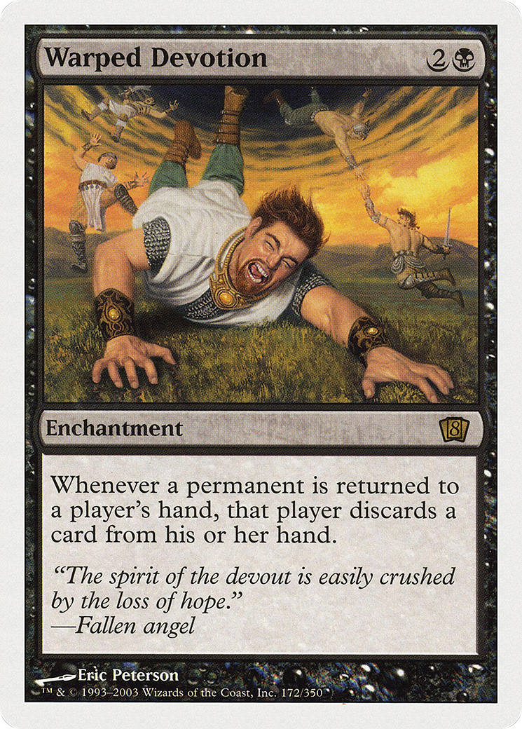 Warped Devotion (8ED-172) - Eighth Edition - Premium MTG Single from Wizards of the Coast - Just $0.08! Shop now at Game Crave Tournament Store