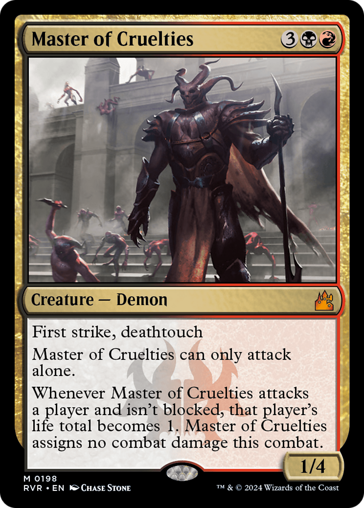 Master of Cruelties (RVR-198) - Ravnica Remastered Foil - Premium MTG Single from Wizards of the Coast - Just $3.60! Shop now at Game Crave Tournament Store