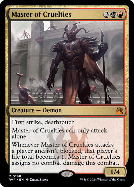 Master of Cruelties (RVR-198) - Ravnica Remastered - Premium MTG Single from Wizards of the Coast - Just $4.13! Shop now at Game Crave Tournament Store