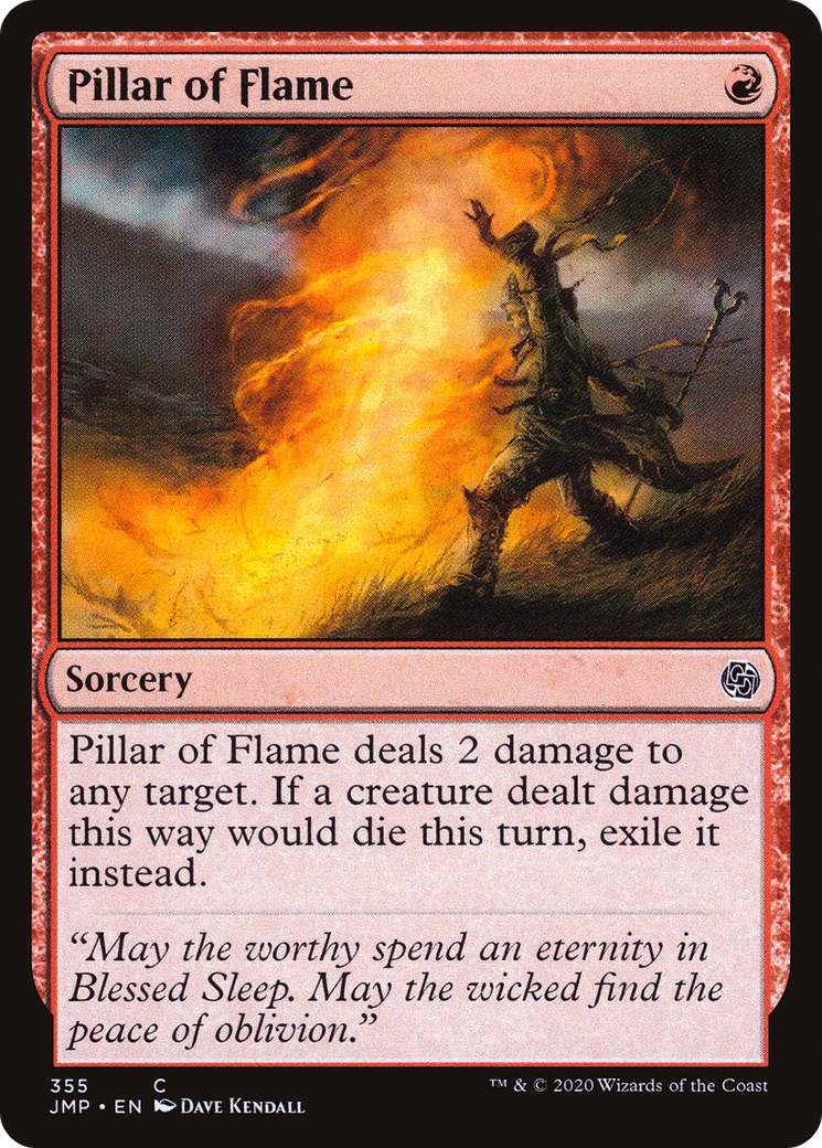 Pillar of Flame (JMP-355) - Jumpstart - Premium MTG Single from Wizards of the Coast - Just $0.08! Shop now at Game Crave Tournament Store