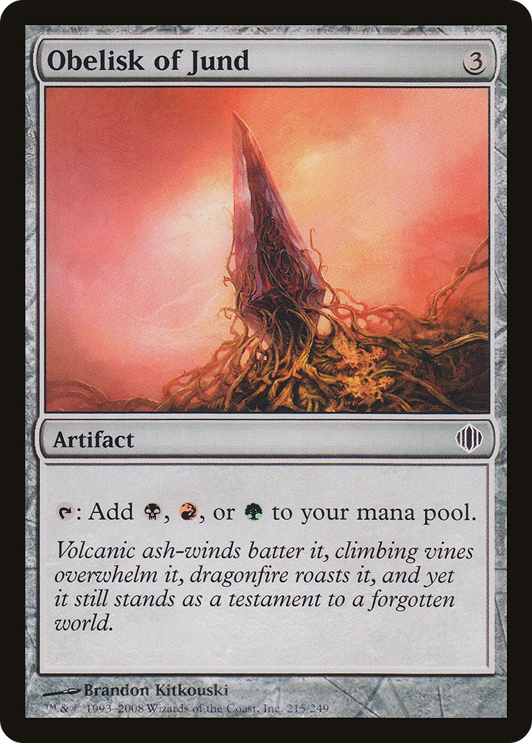 Obelisk of Jund (ALA-215) - Shards of Alara Foil - Premium MTG Single from Wizards of the Coast - Just $0.09! Shop now at Game Crave Tournament Store