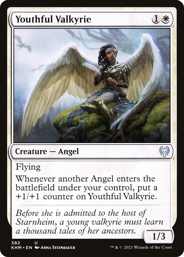 Youthful Valkyrie (KHM-382) - Kaldheim Foil - Premium MTG Single from Wizards of the Coast - Just $0.08! Shop now at Game Crave Tournament Store