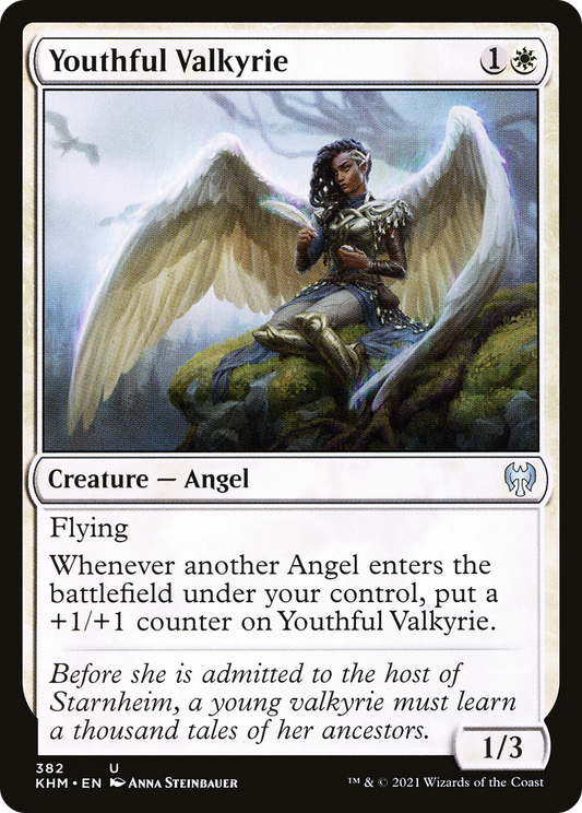 Youthful Valkyrie (KHM-382) - Kaldheim - Premium MTG Single from Wizards of the Coast - Just $0.08! Shop now at Game Crave Tournament Store