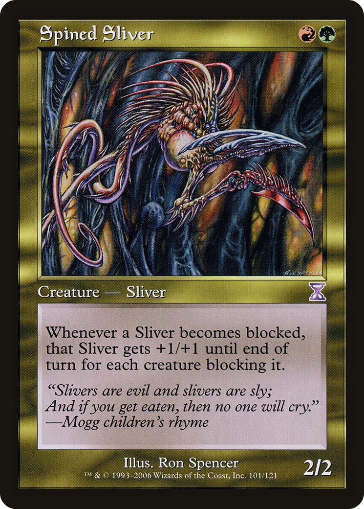 Spined Sliver (TSB-101) - Time Spiral Timeshifted Foil - Premium MTG Single from Wizards of the Coast - Just $4.13! Shop now at Game Crave Tournament Store