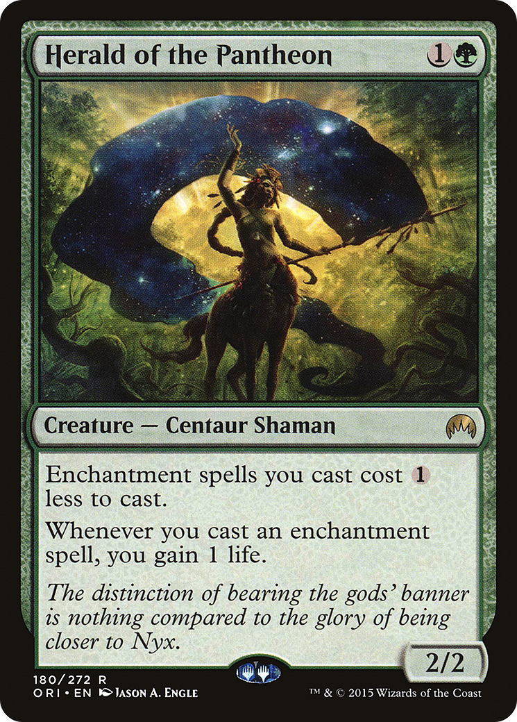 Herald of the Pantheon (ORI-180) - Magic Origins Foil - Premium MTG Single from Wizards of the Coast - Just $1.36! Shop now at Game Crave Tournament Store