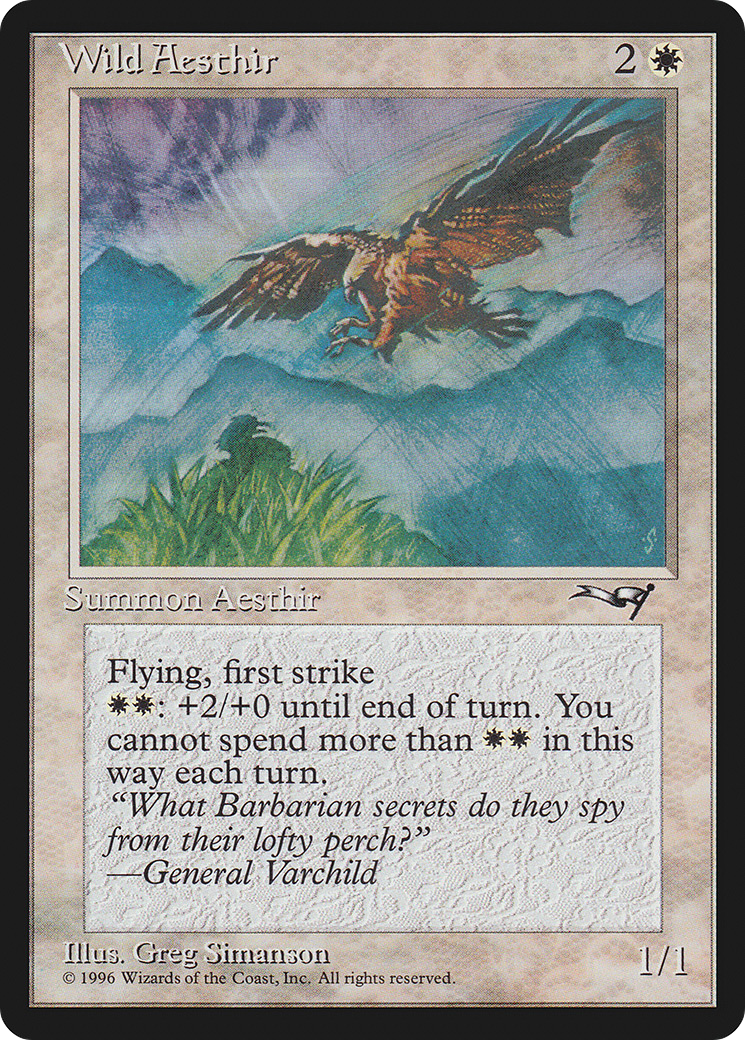 Wild Aesthir (ALL-21B) - Alliances - Premium MTG Single from Wizards of the Coast - Just $0.08! Shop now at Game Crave Tournament Store