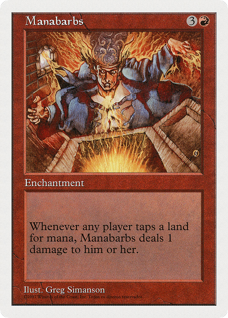 Manabarbs (5ED-250†) - Fifth Edition - Premium MTG Single from Wizards of the Coast - Just $0.12! Shop now at Game Crave Tournament Store