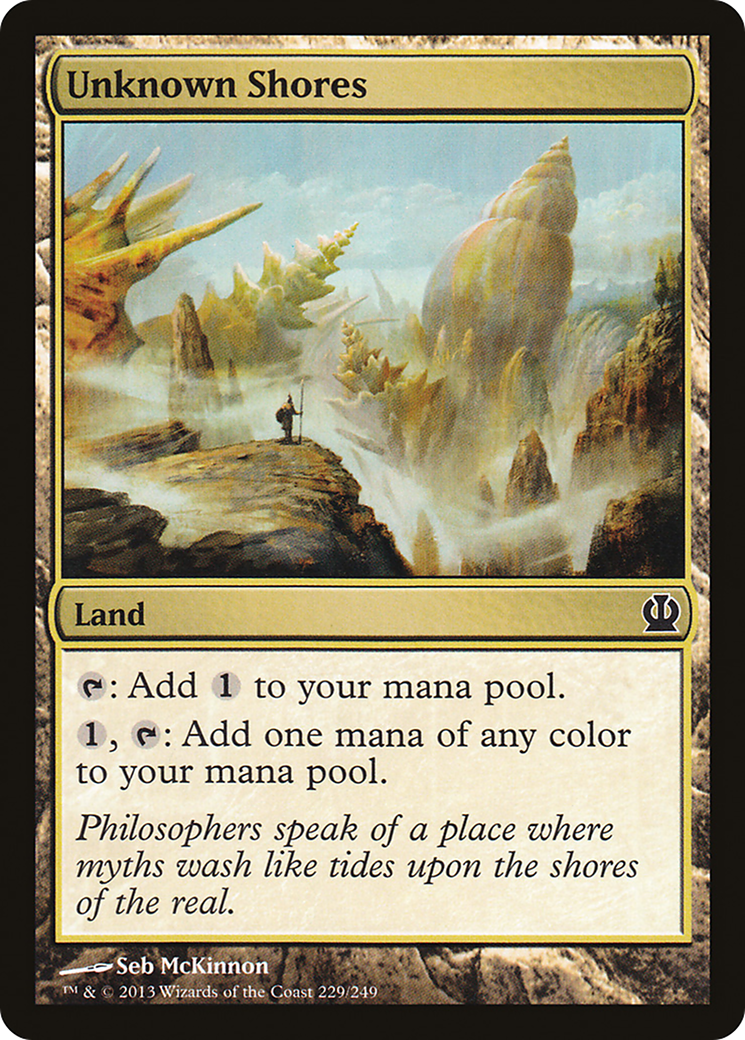 Unknown Shores (THS-229) - Theros - Premium MTG Single from Wizards of the Coast - Just $0.08! Shop now at Game Crave Tournament Store