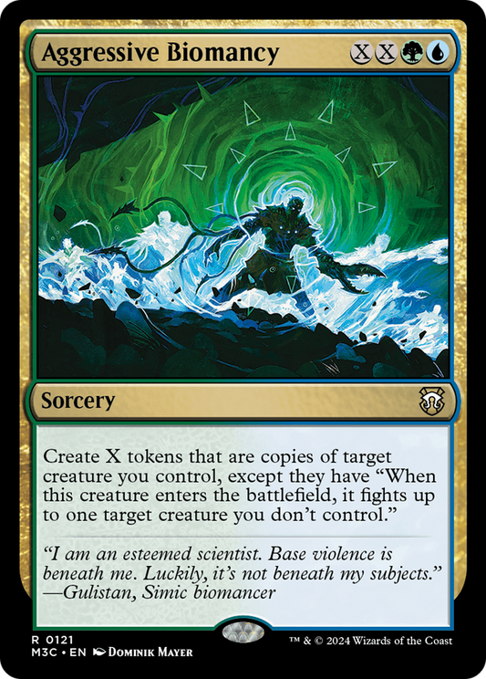 Aggressive Biomancy (M3C-121) - Modern Horizons 3 Commander Foil - Premium MTG Single from Wizards of the Coast - Just $0.25! Shop now at Game Crave Tournament Store