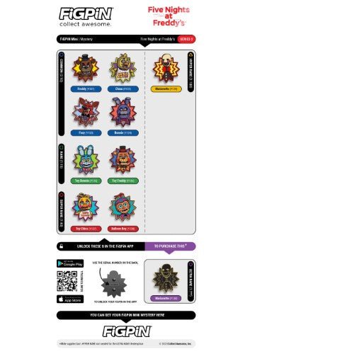 FiGPiN - Five Nights at Freddy's Series 2 Mystery Mini Pin - (1) Box with (1) Pin - Premium Action Figure from ToyShnip - Just $10! Shop now at Game Crave Tournament Store