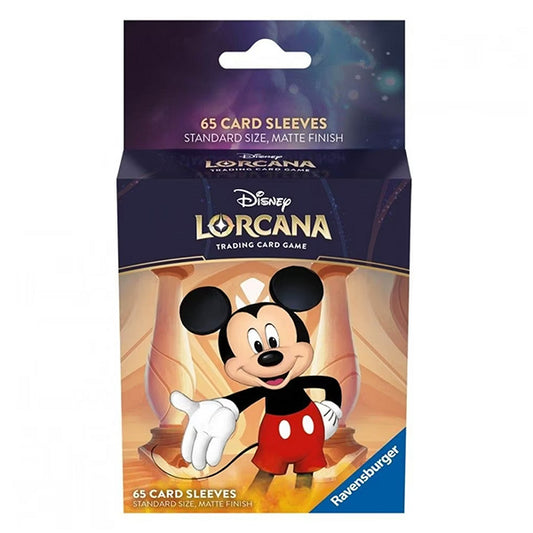 Lorcana TCG - First Chapter Deck Sleeves - Mickey - Premium Lorcana Sealed from Ravensburger - Just $10.99! Shop now at Game Crave Tournament Store