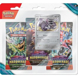 Pokemon TCG - Scarlet and Violet 6 Twilight Masquerade 3-Pack Blister Pack - Premium PKM Sealed from Nintendo - Just $13.99! Shop now at Game Crave Tournament Store