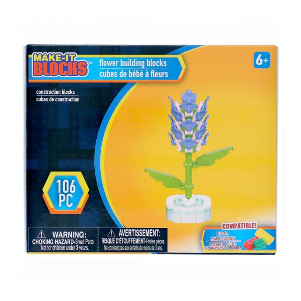 Make It Blocks - Lavender with Pot (106 pcs)