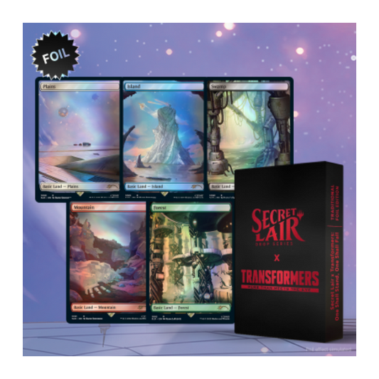 MTG TCG - Secret Lair x Transformers - One Shall Stand, One Shall Fall Foil Edition - Premium MTG Sealed from Wizards of the Coast - Just $39.99! Shop now at Game Crave Tournament Store