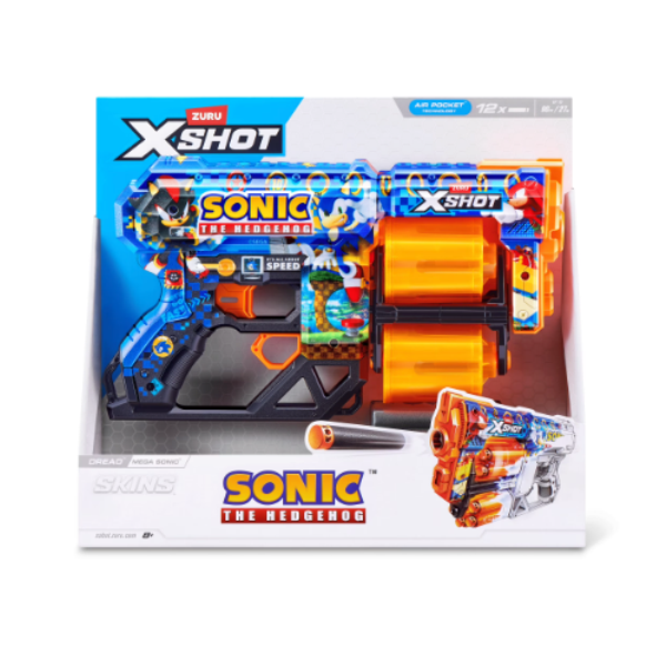 X-Shot Skins Dread Mega Sonic - Sonic the Hedgehog Toy Blaster