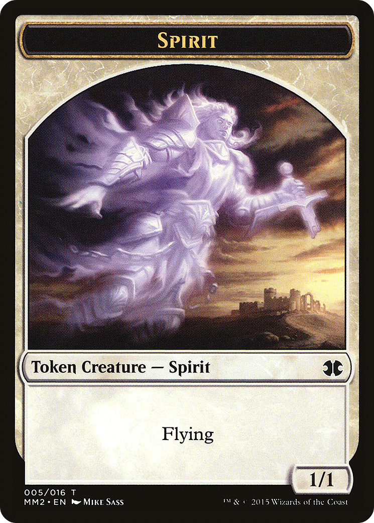 Spirit (TMM2-005) - Modern Masters 2015 Tokens - Premium MTG Single from Wizards of the Coast - Just $0.08! Shop now at Game Crave Tournament Store