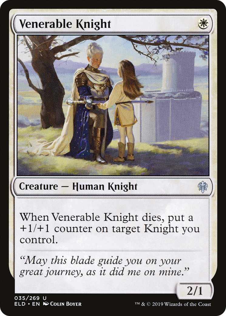 Venerable Knight (ELD-035) - Throne of Eldraine - Premium MTG Single from Wizards of the Coast - Just $0.08! Shop now at Game Crave Tournament Store