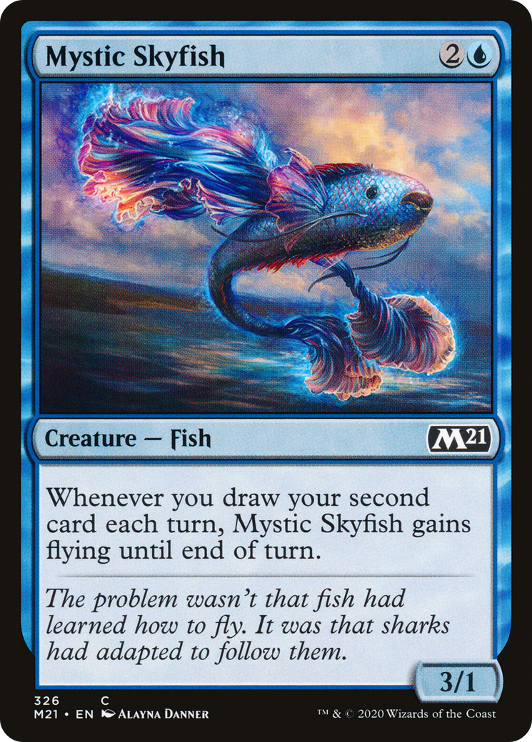 Mystic Skyfish (M21-326) - Core Set 2021 - Premium MTG Single from Wizards of the Coast - Just $0.08! Shop now at Game Crave Tournament Store