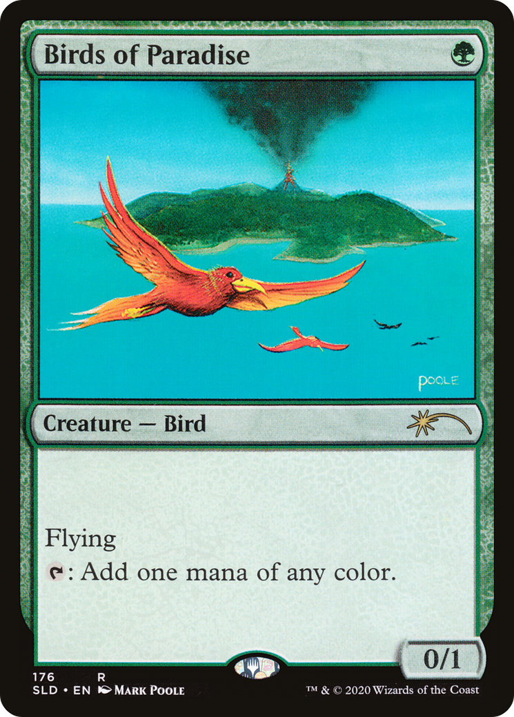 Birds of Paradise (SLD-176) - Secret Lair Drop - Premium MTG Single from Wizards of the Coast - Just $1.86! Shop now at Game Crave Tournament Store