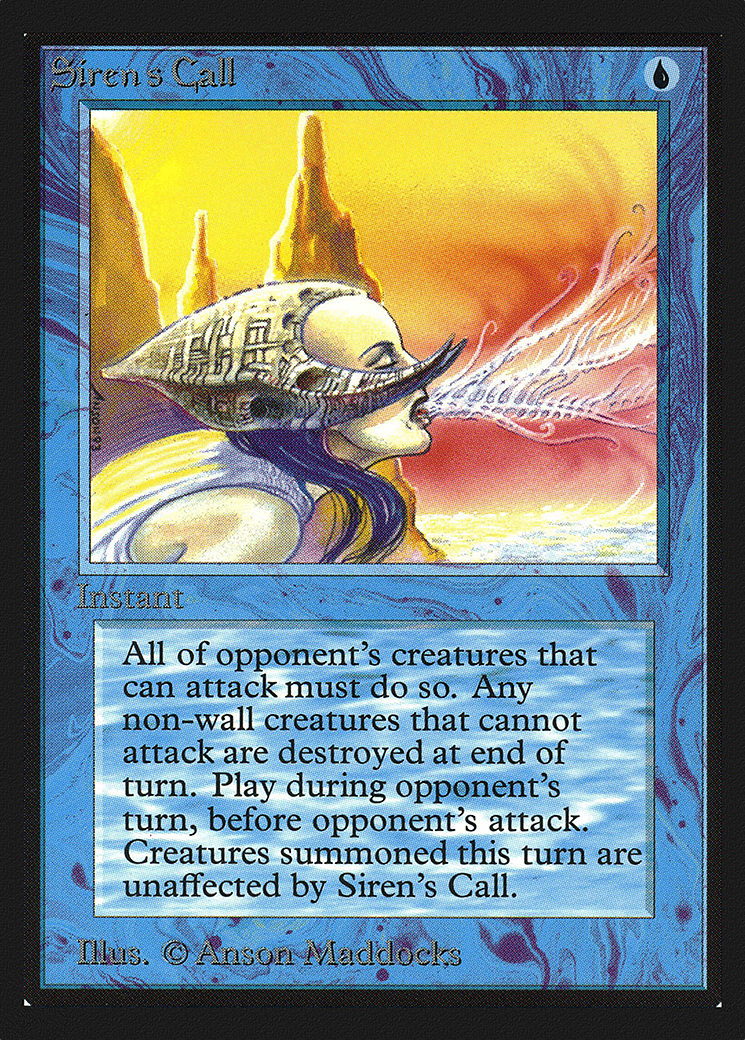 Siren's Call (CED-078) - Collectors' Edition - Premium MTG Single from Wizards of the Coast - Just $0.67! Shop now at Game Crave Tournament Store