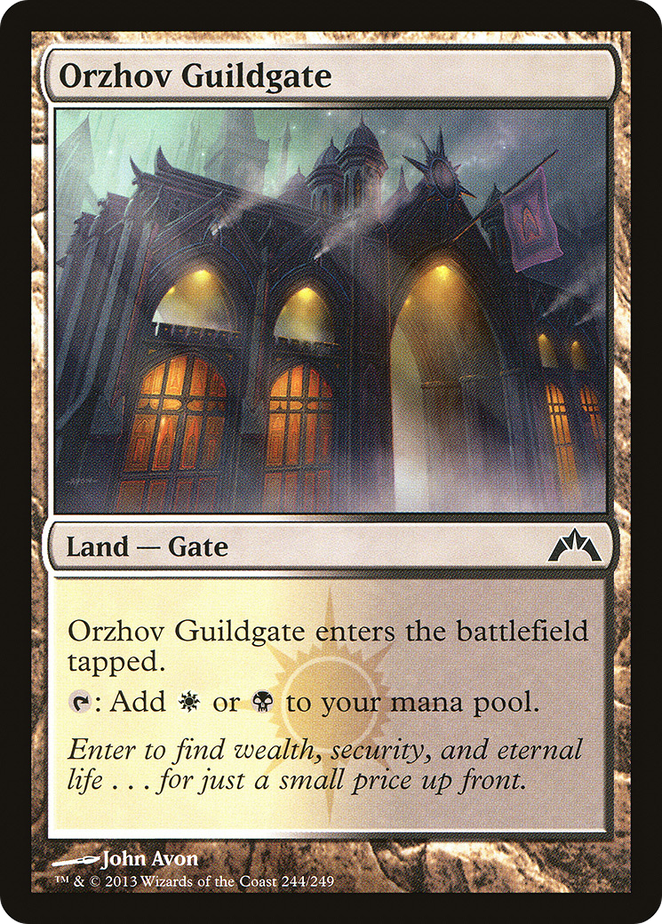 Orzhov Guildgate (GTC-244) - Gatecrash - Premium MTG Single from Wizards of the Coast - Just $0.08! Shop now at Game Crave Tournament Store