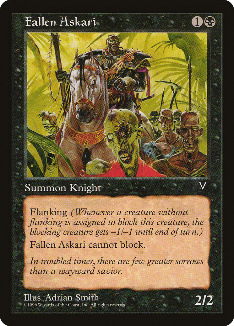 Fallen Askari (VIS-059) - Visions - Premium MTG Single from Wizards of the Coast - Just $0.08! Shop now at Game Crave Tournament Store