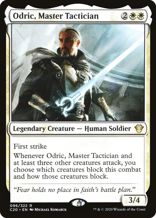 Odric, Master Tactician (C20-096) - Commander 2020 - Premium MTG Single from Wizards of the Coast - Just $0.08! Shop now at Game Crave Tournament Store