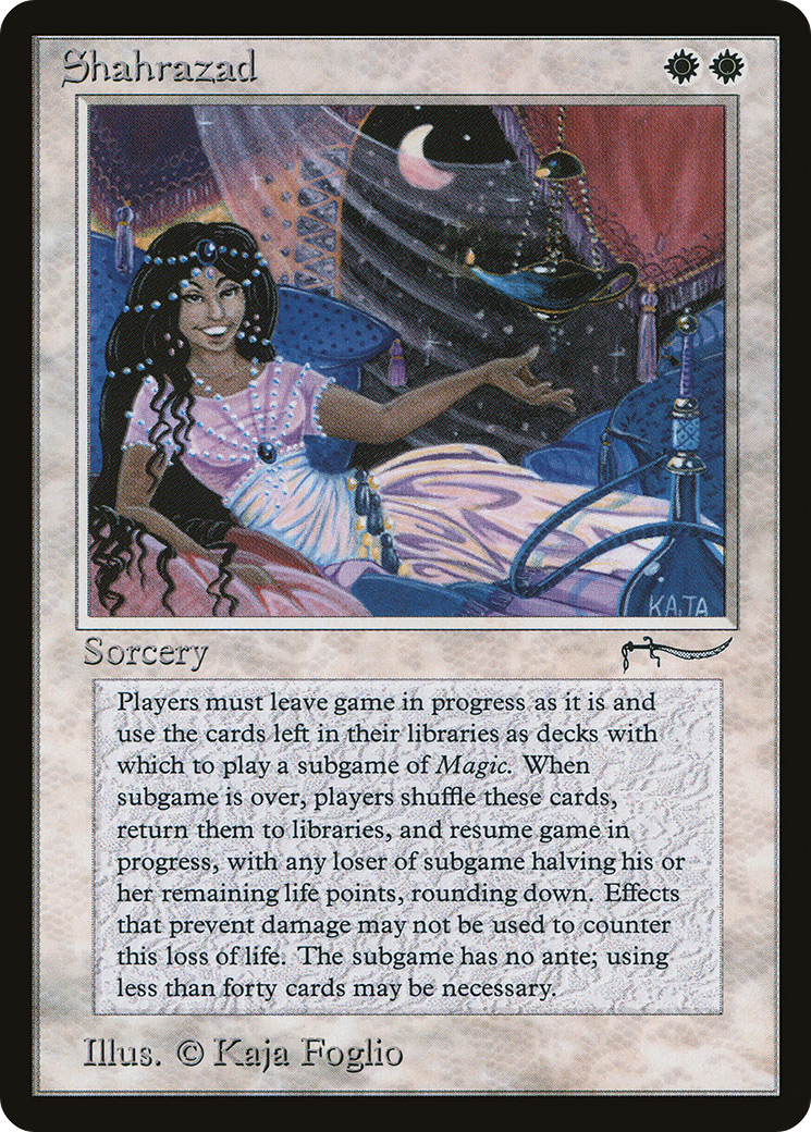 Shahrazad (ARN-010) - Arabian Nights - Premium MTG Single from Wizards of the Coast - Just $109.51! Shop now at Game Crave Tournament Store