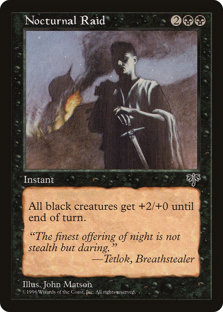 Nocturnal Raid (MIR-132) - Mirage - Premium MTG Single from Wizards of the Coast - Just $0.08! Shop now at Game Crave Tournament Store