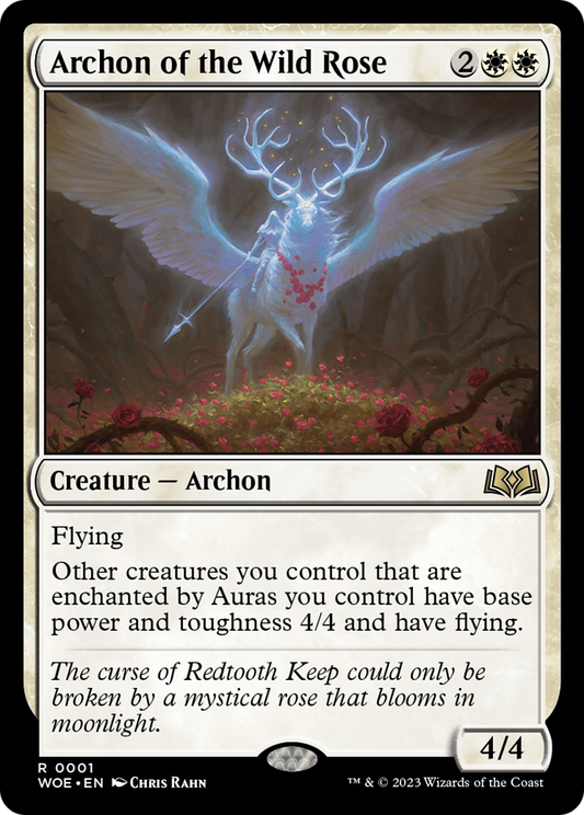 Archon of the Wild Rose (WOE-001) - Wilds of Eldraine - Premium MTG Single from Wizards of the Coast - Just $0.08! Shop now at Game Crave Tournament Store