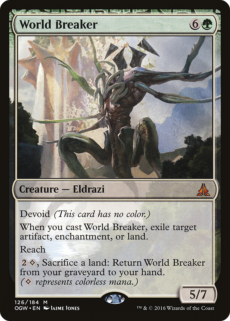 World Breaker (OGW-126) - Oath of the Gatewatch: (devoid) Foil - Premium MTG Single from Wizards of the Coast - Just $3.05! Shop now at Game Crave Tournament Store