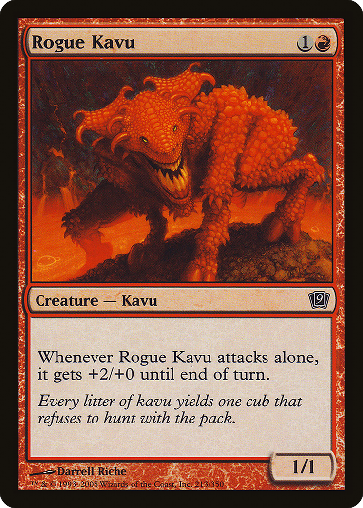 Rogue Kavu (9ED-213★) - Ninth Edition Foil - Premium MTG Single from Wizards of the Coast - Just $0.12! Shop now at Game Crave Tournament Store
