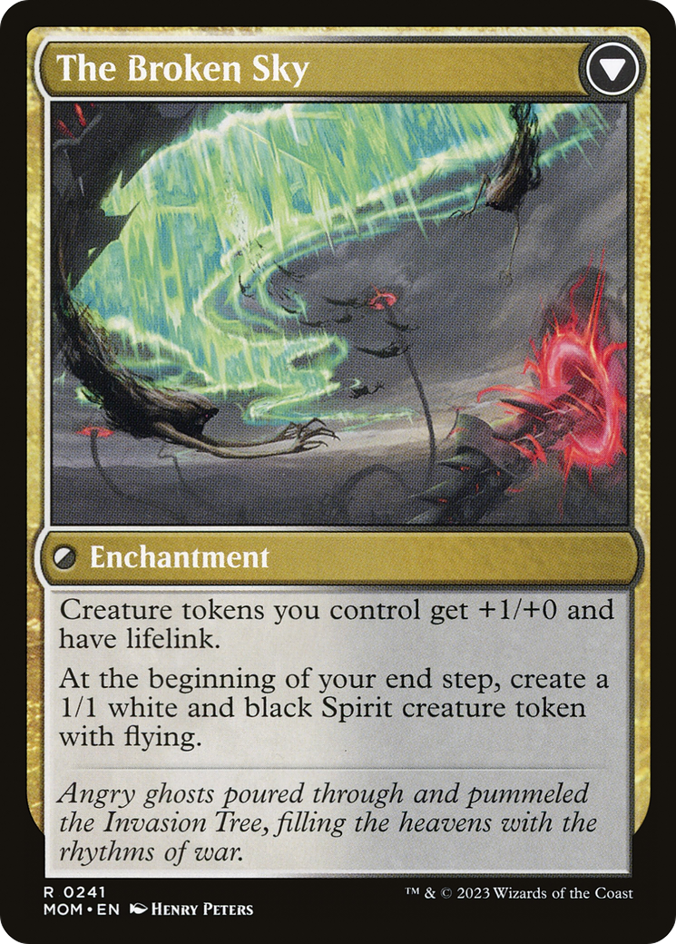 Invasion of Tolvada // The Broken Sky (MOM-241) - March of the Machine Foil - Premium MTG Single from Wizards of the Coast - Just $0.13! Shop now at Game Crave Tournament Store