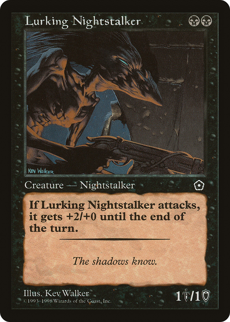 Lurking Nightstalker (P02-077) - Portal Second Age - Premium MTG Single from Wizards of the Coast - Just $0.25! Shop now at Game Crave Tournament Store