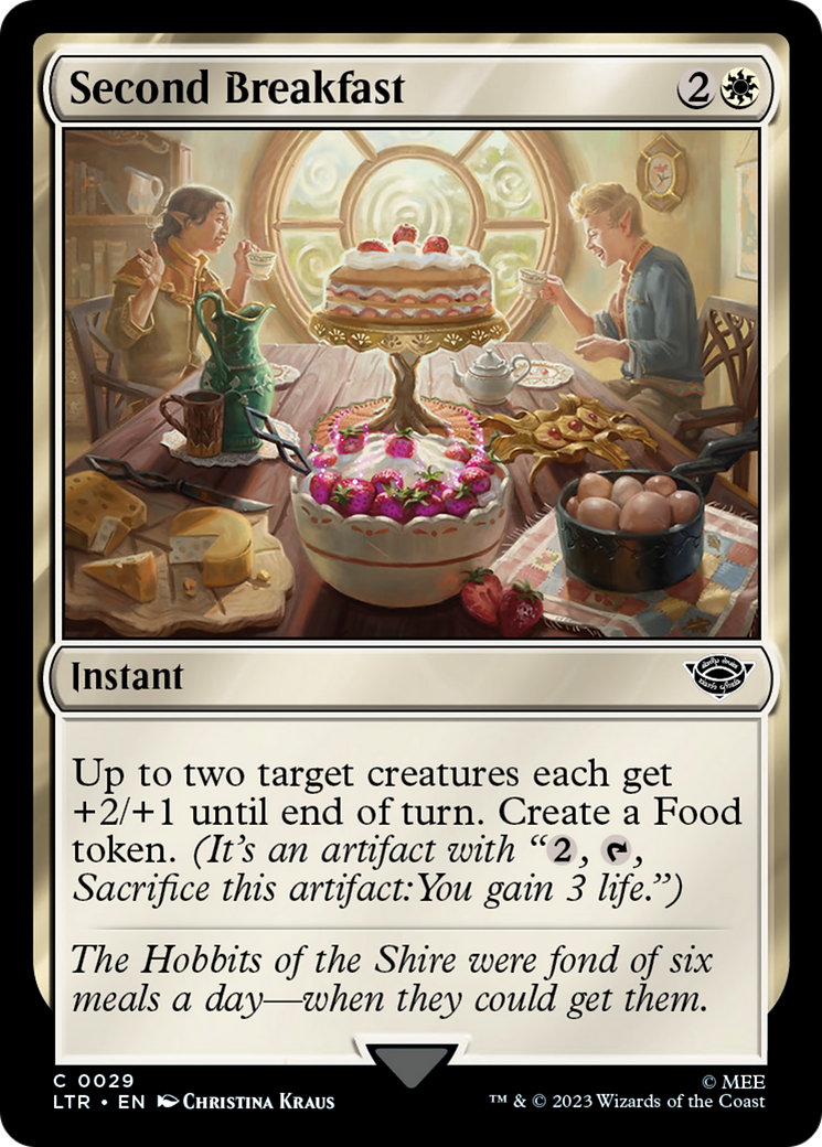 Second Breakfast (LTR-029) - The Lord of the Rings: Tales of Middle-earth - Premium MTG Single from Wizards of the Coast - Just $0.08! Shop now at Game Crave Tournament Store