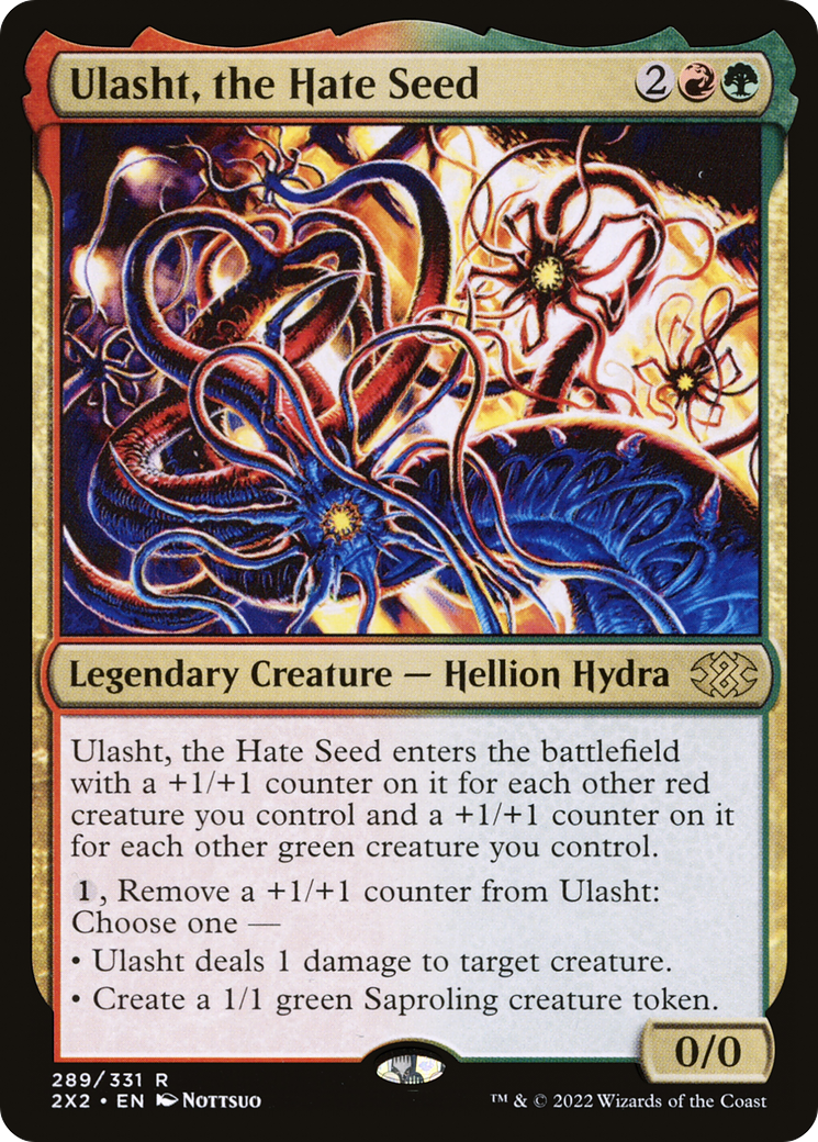 Ulasht, the Hate Seed (2X2-289) - Double Masters 2022 Foil - Premium MTG Single from Wizards of the Coast - Just $0.08! Shop now at Game Crave Tournament Store
