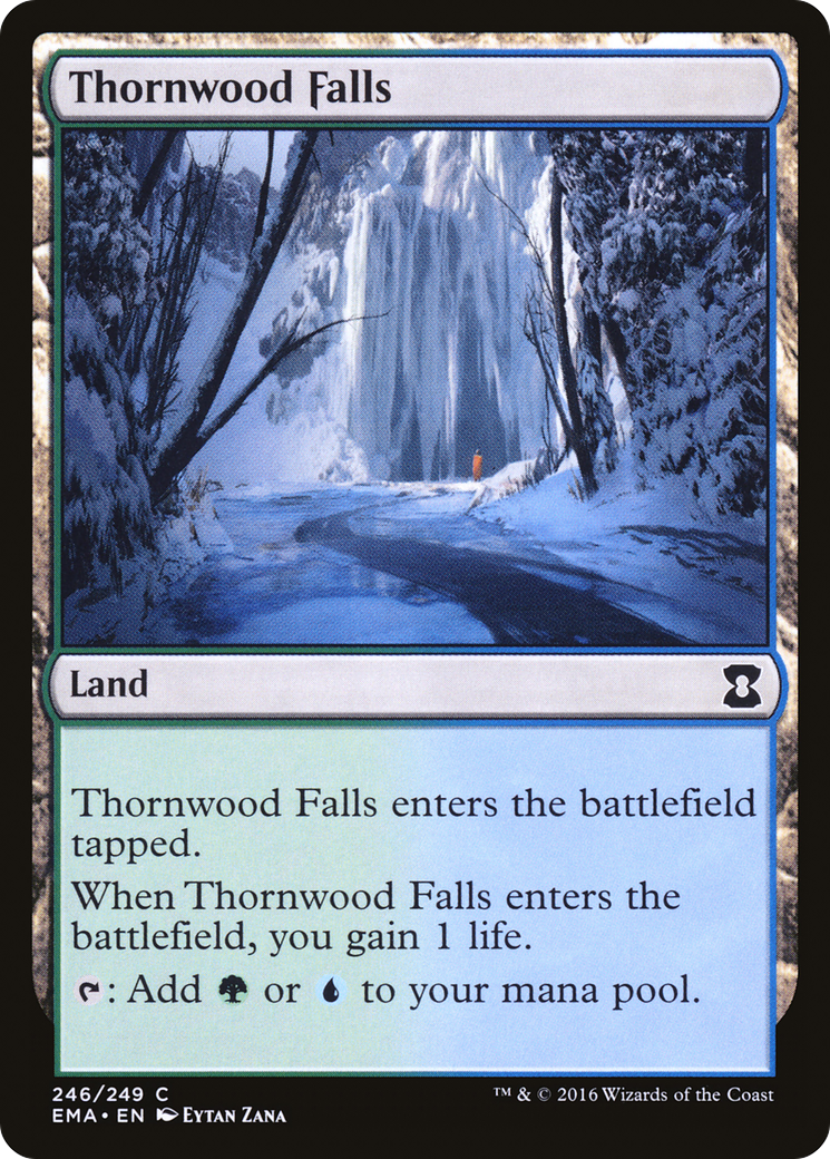 Thornwood Falls (EMA-246) - Eternal Masters Foil - Premium MTG Single from Wizards of the Coast - Just $0.25! Shop now at Game Crave Tournament Store